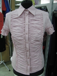 24-блуза BLAUZ 105300 (белая, розовая, фуксия)