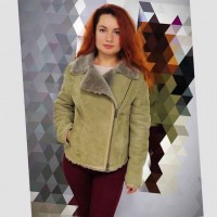 натуральная косуха авиатор овчина мутон